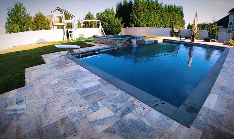 is travertine good for pool decks