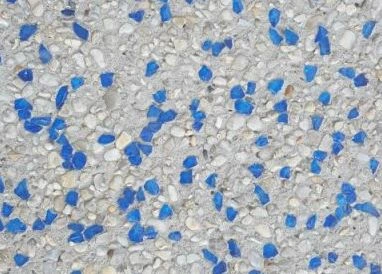 exposed glass aggregate concrete
