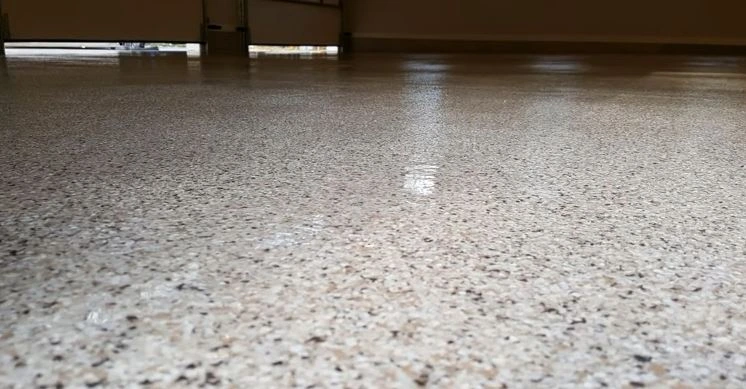 epoxy flake pool deck