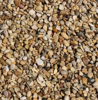 exposed aggregate pea gravel concrete