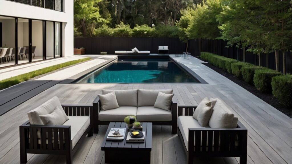 Bold Contrast Pool Deck