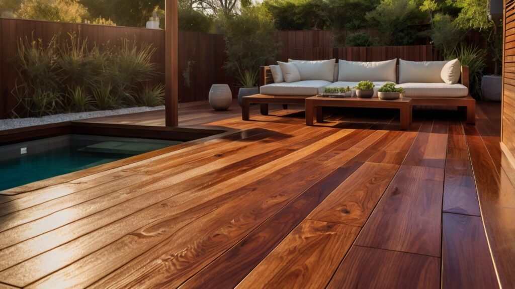 Ipe Hardwood Deck with Sleek Lines