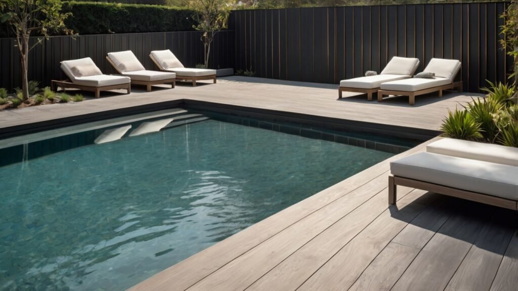 Modern Minimalist Composite Pool Decking