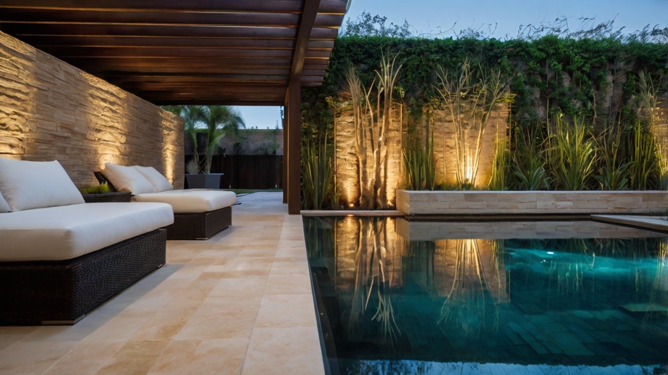 is travertine good for pool decks