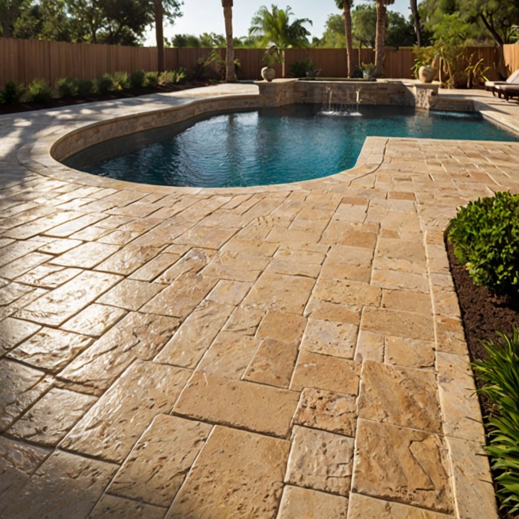 travertine pavers